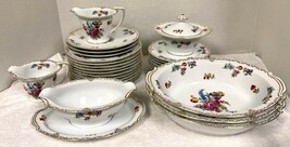 Dresdoll by Noritake Japan Bone China Dinnerware Stunning Floral w Gold ... - €6,36 EUR+