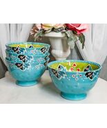 Luxury Ottoman Style Textured Dining Bowls Set of 4 Four Seasons Tapestr... - €34,31 EUR