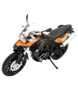 BMW F800GS Orange/ Black Motorcycle Model, Motormax Scale 1:18 - £35.32 GBP