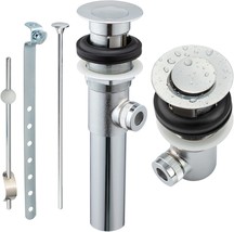 Artiwell Sink Pop-Up Drain Stopper Assembly With Lift Rod And, Chrome Pl... - $31.94