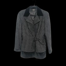 Vintage Claude Patrick Paris Size EU 42/US 6 Jacket with belt Made in Fr... - $265.83 MXN