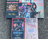 Lot of 5 Heavy Metal VHS Tapes Motley Crue, W.A.S.P., Iron Maiden, Metal... - $38.77