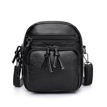 Retro Designer Small Bag for Women Black 16x9x20cm - £7.98 GBP