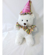 Happy Birthday Plush White Bear - £4.72 GBP