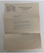Vtg Frank Crowther Letter Ways &amp; Means Committee House Of Representative... - €26,04 EUR