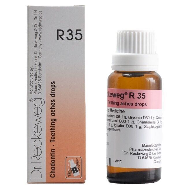 Primary image for 1x Dr Reckeweg Germany R35 Teething Aches Drops 22ml | 1 Pack