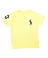 Polo Ralph Lauren Boys Kids Pale Yellow Big Pony Tee T-Shirt, (7)  9609-1 - $27.91 CAD