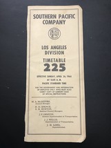 1964 Southern Pacific Railroad Timetable - Los Angeles  - £6.35 GBP