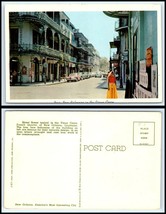 LOUISIANA Postcard - New Orleans, Vieux Carre, French Quarter, Street Scene H20 - £2.32 GBP