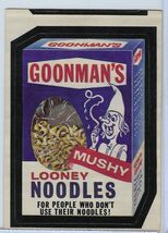 Goonmans Looney Noodles 1974 Wacky Packages Orig. 6th series Goodman's S... - $9.99