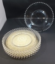 Imperial Candlewick Crystal Dinner Plates 10 1/4” Vintage Set Of 7 - £118.54 GBP