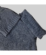 Express Womens Fleece Cowl Neck Sweater Size Large Solid Blue Winter Pul... - $27.95 CAD