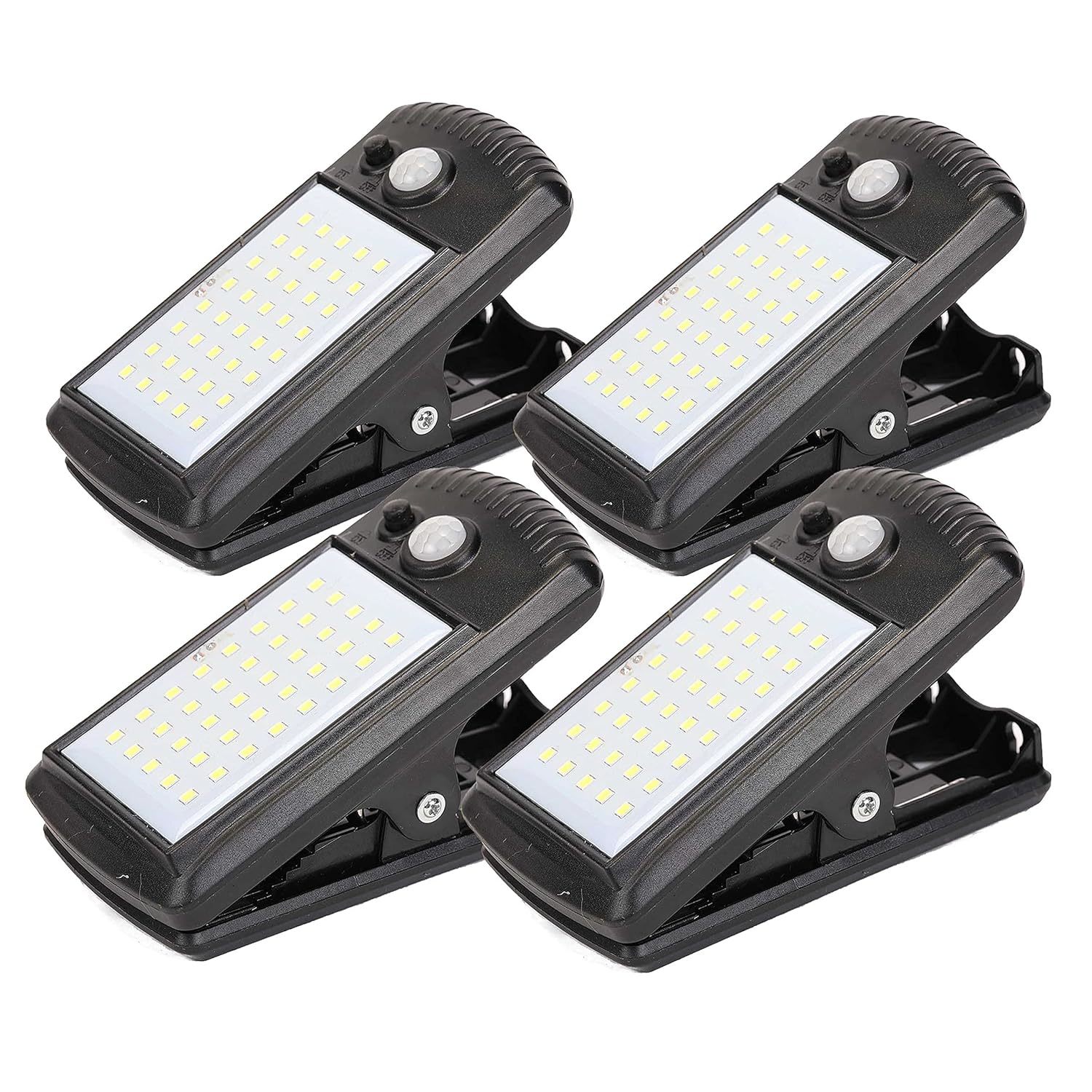 4 Pack Solar Motion Sensor Security Umbrella Light,Clip On Lights Outdoor With 4