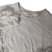 MADEWELL miles M Cream Ruffle Sleeve Sweatshirt Coquette Cozy Chic Pullover - $18.63