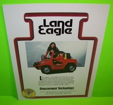 LAND EAGLE Original Kiddie Ride FLYER Promo Artwork Amusement Technology  - £27.65 GBP
