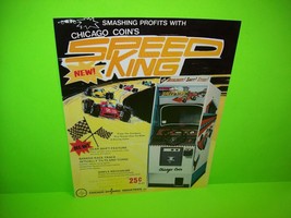 Speed King Original Arcade Game Flyer Electro Mech Driving Game Chicago Coin - £14.28 GBP