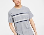 Sun + Stone Men&#39;s Whitney Chest Stripe T-Shirt in Grey-XL - £12.89 GBP