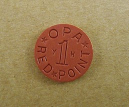 15 OPA RED Point Token War Ration WW2 Vintage Old Coin (Most Look new) - £5.75 GBP