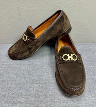 NWOB Salvatore Ferragamo Men&#39;s Brown Suede Loafers Shoes Size 6 EE - £90.99 GBP