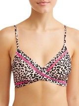 No Boundaries Women&#39;s Juniors Swim Bralette Top Large (11-13) Catwalk Wrap Leopa - £9.27 GBP