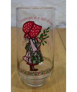 VINTAGE HOLLY HOBBIE MERRY CHRISTMAS Gift of Joy Coca-Cola COKE GLASS CUP - $25.10 CAD