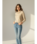 Women&#39;s Petite Sweater Charter Club Cowl Neck Metallic Sweater Petite Sm... - $24.74