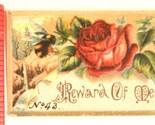 Victorian Trade calling Card Reward Of Merit Roses Number 43 VTC 3 - £4.68 GBP