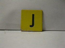 1958 Scrabble for Juniors Board Game Piece: Letter Tab - J - $0.75
