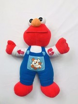 Tyco Talking Elmo Puppy Dog Overalls 11&quot; Plush Doll 1997 - £19.22 GBP