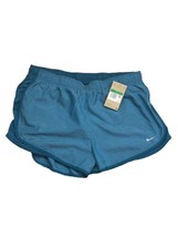 NEW Nike Dry Fit Women Lined Running 3&quot; Shorts XL Blue Draw String NWT - £11.85 GBP
