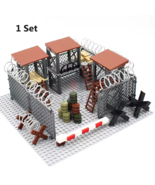 WW2 Military Base Soldiers Army Figures Weapon Accessories Building Bloc... - $31.74 CAD