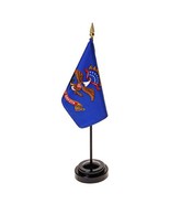 North Dakota Flag 4X6 Inch Mounted E Gloss - $11.68 CAD