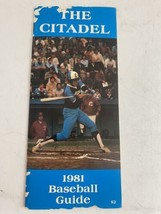Vintage Citadel Bulldogs Baseball Team 1981 Media Guide Stats Photos Mil... - $14.84