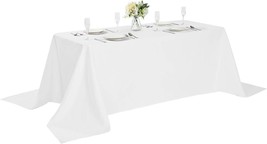  90x132 inch Washable Polyester Fabric Table Cloth for Weddi - £28.21 GBP