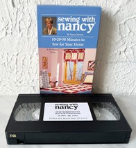Sewing With Nancy 10-20-30 Minutes to Sew for Your Home VHS Tape 60 Min ... - £7.43 GBP