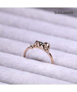 Cute Squirrel Acorn Ring, Chipmunk Squirrel Diamond Rings, 925 Silver Da... - $856.77 MXN