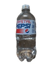 RARE FULL CLEAR CRYSTAL PEPSI 20oz Bottle LIMITED TIME EXP NOV 2017 - $8.99