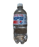 RARE FULL CLEAR CRYSTAL PEPSI 20oz Bottle LIMITED TIME EXP NOV 2017 - £7.20 GBP
