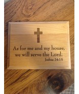 Maple Joshua 24:15 Plaque 7&quot; x 9&quot; - £19.50 GBP