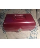 Vintage Caboodles Large Pink Makeup Case With Mirror  12in x 7in x6in - $24.49 CAD