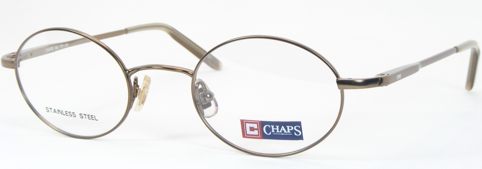 Vintage CHAPS Ralph Lauren 140 TF1 Bronze EYEGLASSES GLASSES FRAME 45-21... - $49.50