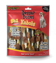 Savory Prime Beggar Bone 5 in 1 Kabobs Dog Treats 1ea/12 oz, 18 pk - £16.57 GBP