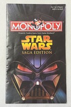 Star Wars Saga - Monopoly Replacement Piece Part: Instruction Booklet - £4.56 GBP