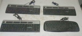 Lot Of 4 Computer Keyboards HP Logitech - $2.49