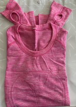 Lululemon Swiftly Tech Ls Crew~ Sz 4~PINK~ Euc~Usps Ship - £47.17 GBP