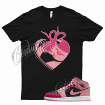 Black HEART T Shirt for Air J1 1 Coral Chalk Rush Pink Black Berry Punch - £20.16 GBP+