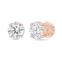 Diana M Jewels 2.00 Cts Round Lab Grown Stud Earrings Size One Size - €580,79 EUR