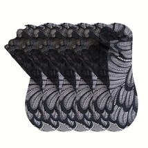 Anysox 5 Pairs One Size 4-5 Black Fashion Summer Socks With Style Lace P... - $18.90
