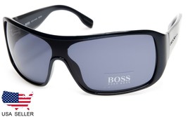 NEW HUGO BOSS 0124/S 0QPD96 METALIZED BLUE SINGLE LENS SUNGLASSES GLASSE... - £90.07 GBP