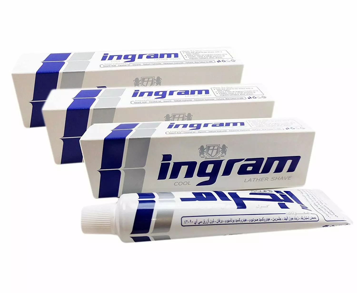 6 PCS Ingram Cool Lather Shave Cream 60gm Men Toiletries Smoothing Shavi... - $41.16 CAD